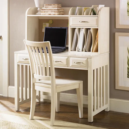 Home Office Desk with Hutch